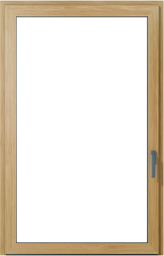 Finestra M7 in alluminio legno con profilo slim