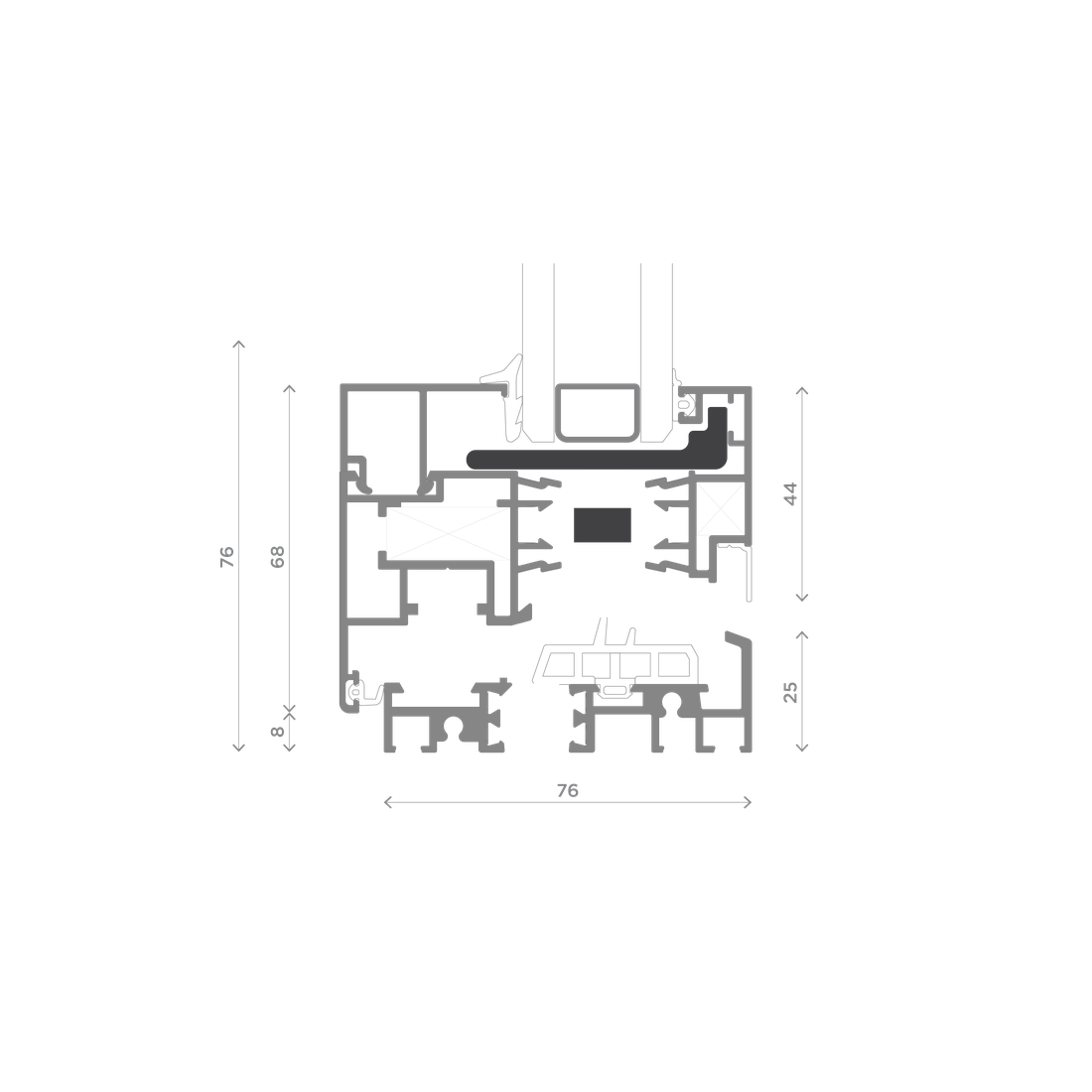 M1 — Nodo Laterale Inferiore — Soglia / Anta