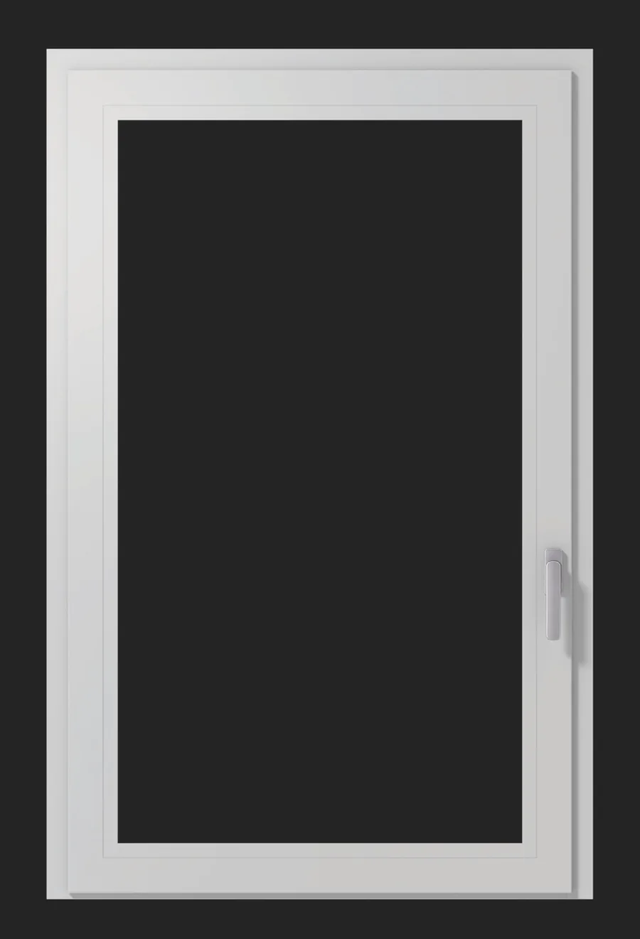 W1 in PVC lato interno — vista frontale